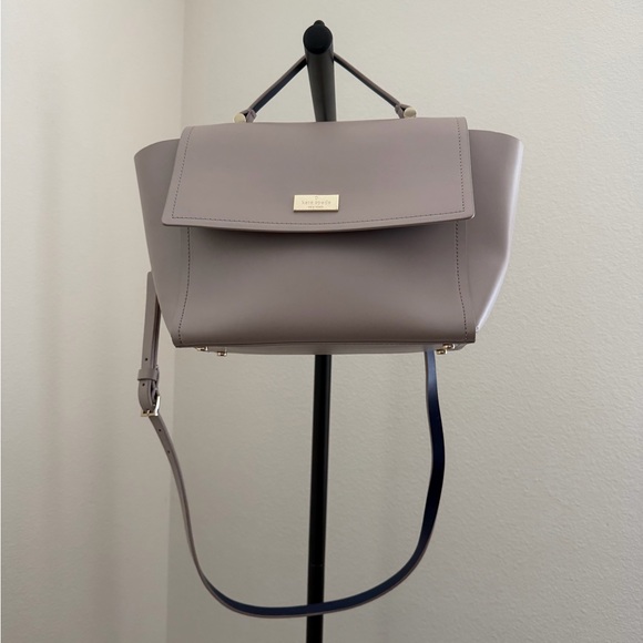 Kate Spade Arbour Hill Lilah Satchel Crossbody Beige Neutral Leather - Picture 2 of 9